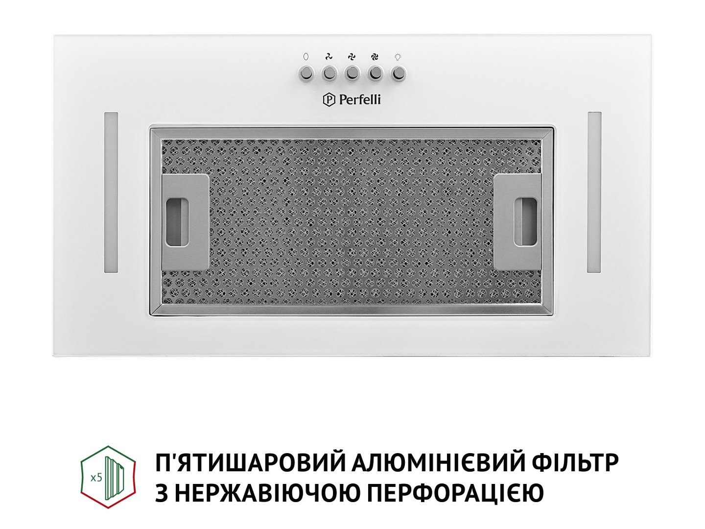 Витяжка вбудована Perfelli BI 5684 WH 1000 LED — фото 4
