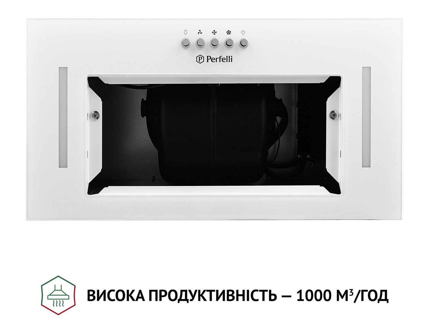 Витяжка вбудована Perfelli BI 5684 WH 1000 LED — фото 5