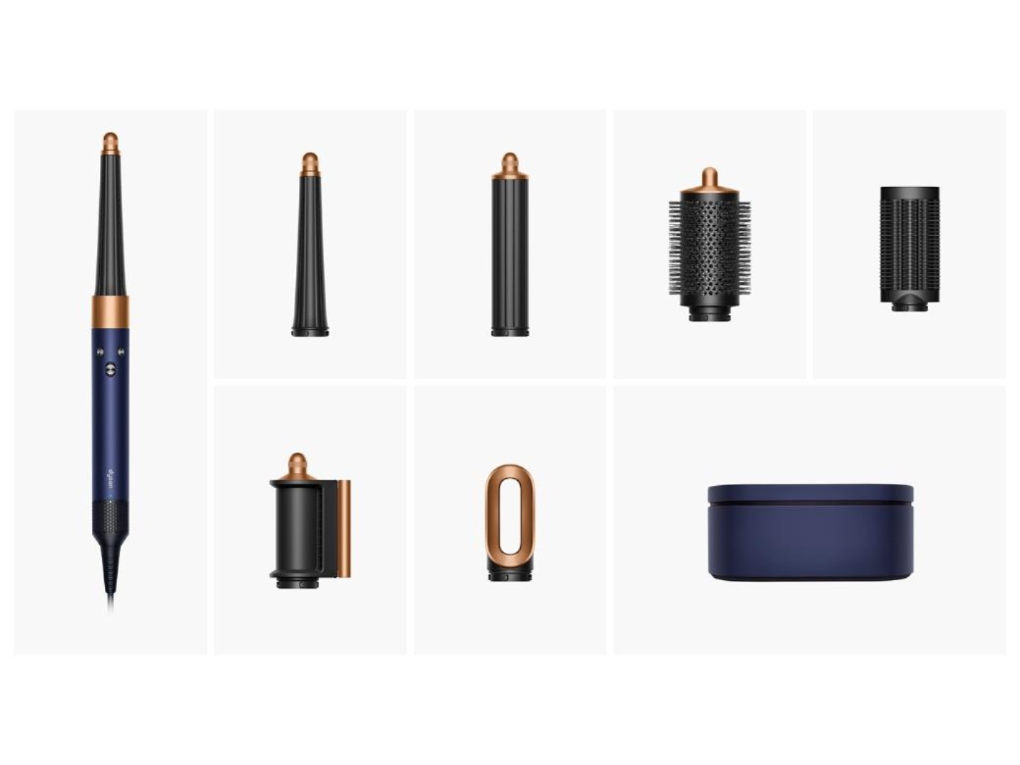 Стайлер Dyson HS08 Airwrap ID Straight/Wavy Prussian blue/Rich Copper Синій/Мідь (107163-01) — фото 2