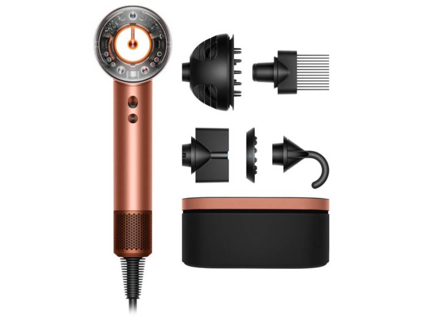 Фен Dyson HD16 Supersonic Nural Amber Silk/Pink Champagne Бурштиновий шовк/ Рожеве шампанське (143709-01)