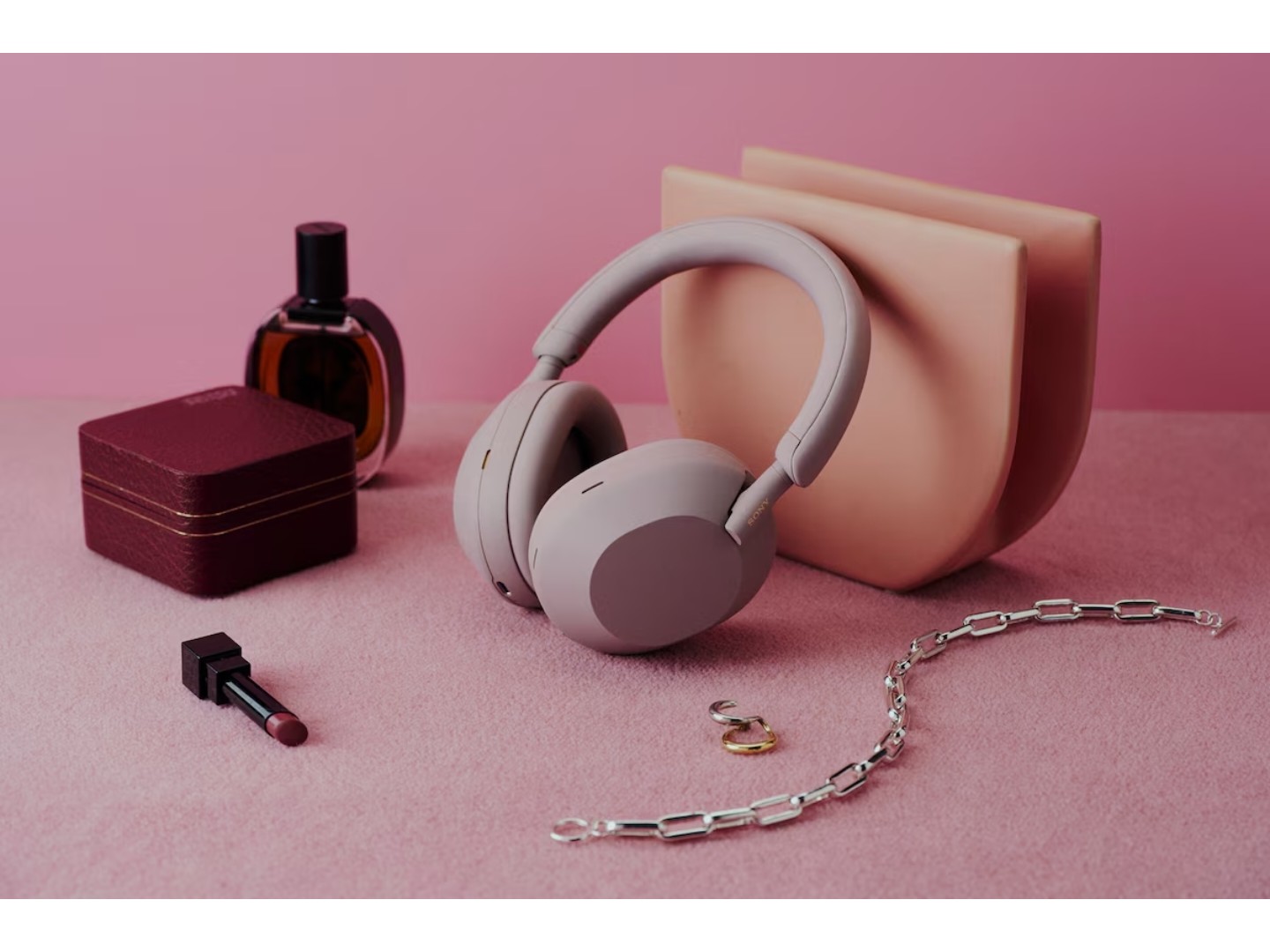 Навушники повнорозмірні бездротові Sony WH-1000XM5 Pink (WH1000XM5P.CE7) — фото 9