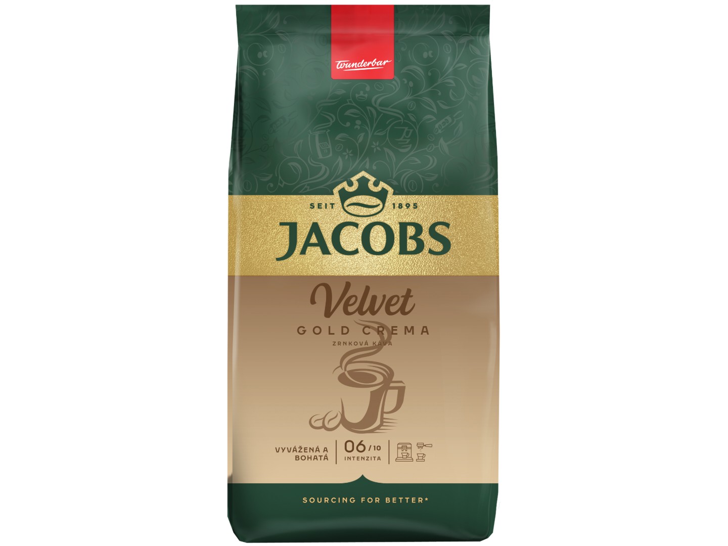 Кава в зернах Jacobs Velvet Gold Crema 1000г