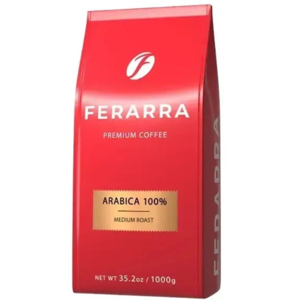 Фото - Уценка - Кофе в зернах Ferarra Caffe 100% Arabica 1 кг (4820097817673)