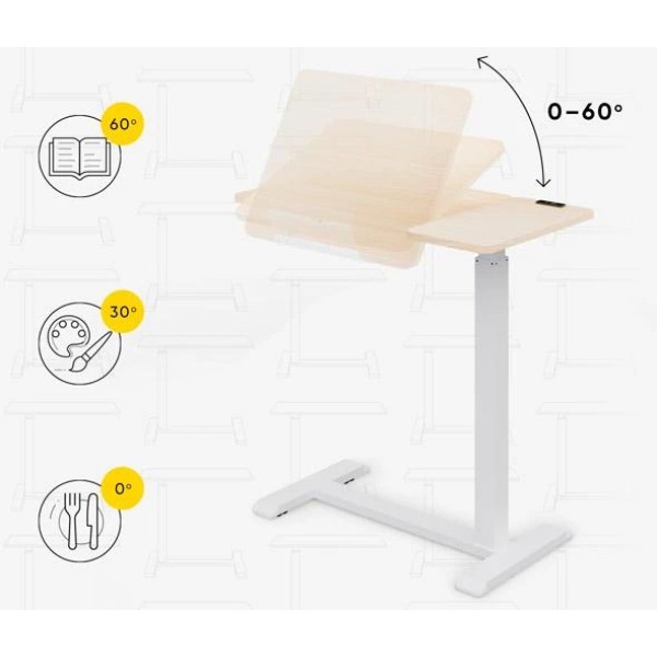 Фото - Стіл з електрорегулюванням висоти Hommex Mobidesk Duo USB Maple (ТН-010-2 Maple)