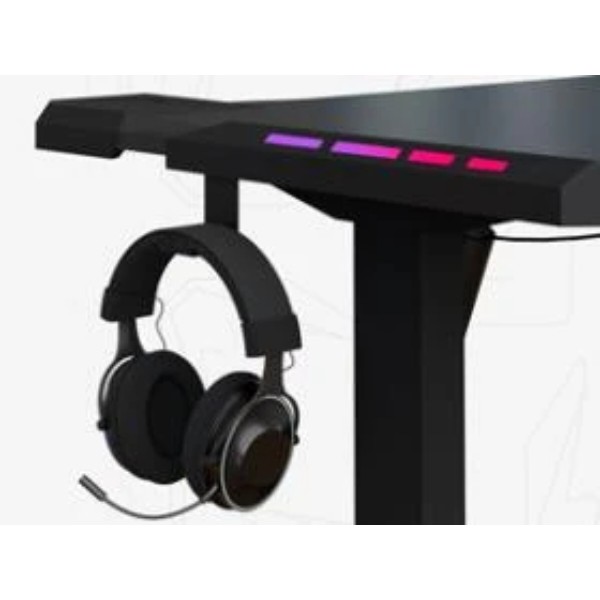 Фото - Стіл з електрорегулюванням висоти Mealux PowerDesk Carbon RGB (EVO-201 Carbon / B)