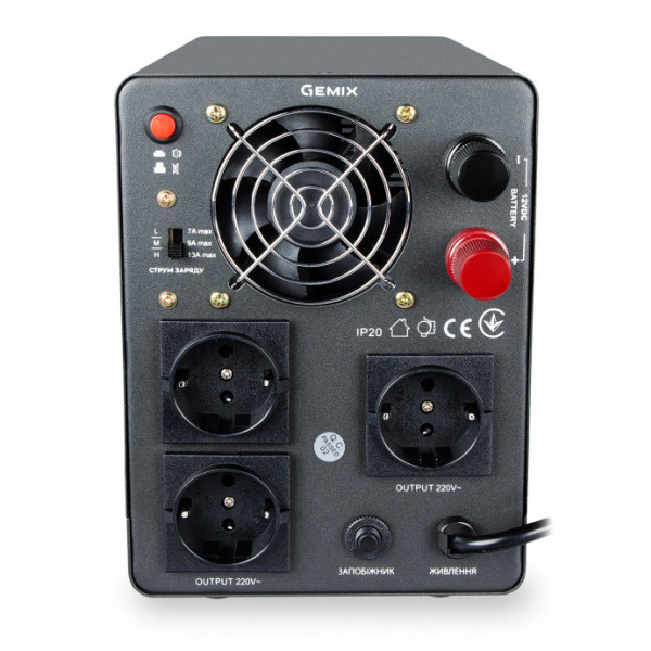 Фото - Джерело безперебійного живлення Gemix PSN-1000U Schuko