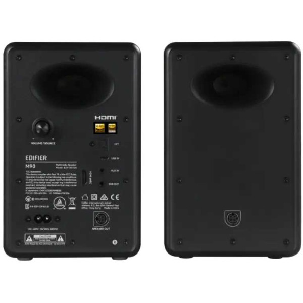 Фото - Компьютерная акустика компактная 2.0 Edifier M90 Black 2.0 100W Bluetooth Hi-Res
