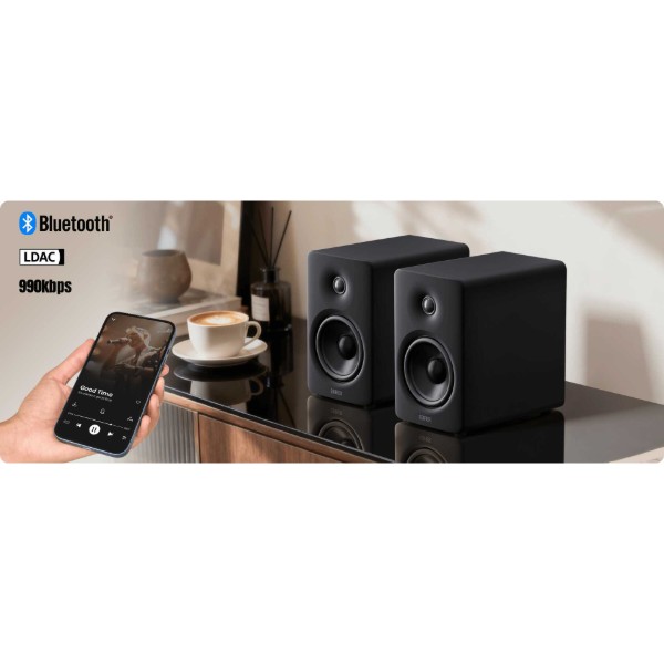 Фото - Компьютерная акустика компактная 2.0 Edifier M90 Black 2.0 100W Bluetooth Hi-Res