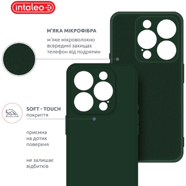 Фото - Чехол для смартфона Intaleo SoftShell for Apple iPhone 16 Pro Max Dark Green (1283126609336)