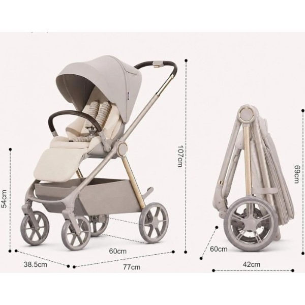 Фото - Коляска універсальна 2 в 1 Kidilo Haolaifu H3 Grey (6928270766416)