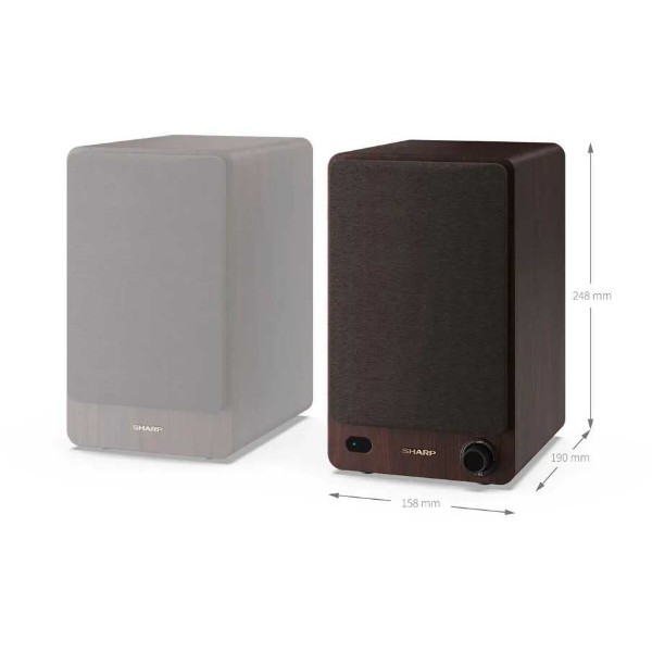 Фото - Компьютерная акустика компактная 2.0 Sharp CP-SS30(BR)
