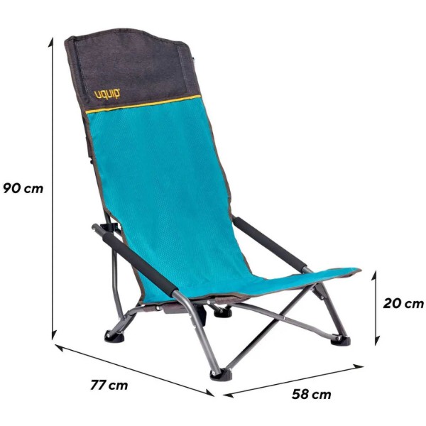 Фото - Складной стул Uquip Sandy XL Blue/Grey (244030)