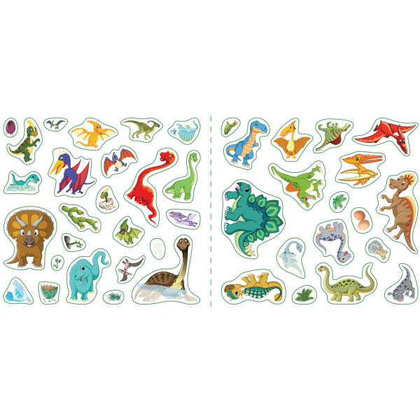 Фото -  Crystal Book Багаторазовi налiпки. Динозаври (9789669366757)