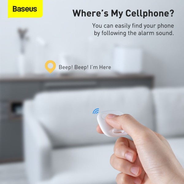 Фото - Беспроводной маяк Baseus T2 Pro Smart Device Tracker White (FMTP000002)