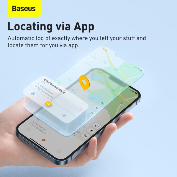 Фото - Беспроводной маяк Baseus T2 Pro Smart Device Tracker White (FMTP000002)