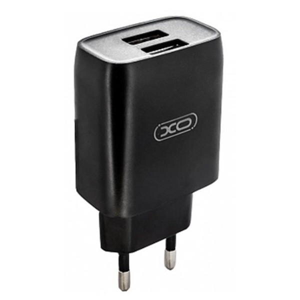 Фото - Сетевое зарядное устройство XO L57 2USB 2.4A Black (00000014097) + кабель Lightning Фото - Сетевое зарядное устройство XO L57 2USB 2.4A Black (00000014097) + кабель Lightning