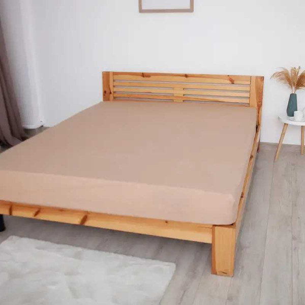 Фото - Простирадло односпальне ТЕП Натхнення з резинкою 90х200 см Кава (2-04020_27811)