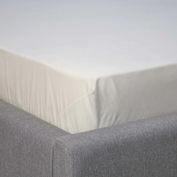 Фото - Простирадло двоспальне ТЕП VELOUR 160х200 см Молочний (2-04756_33915)