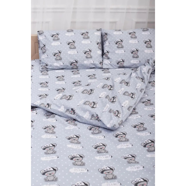 Фото - Підковдра полуторна євро Moon&Star Бязь Gold Люкс Teddy Boy 160 x 220 см (MS-870000051)