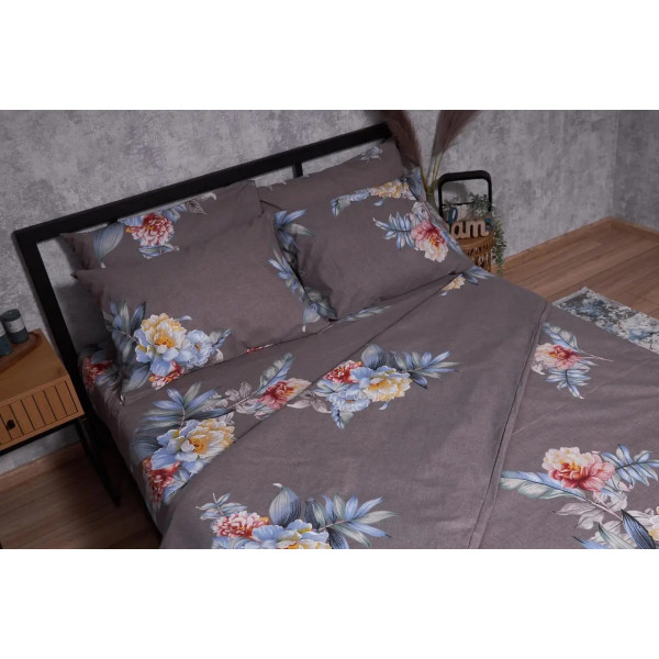 Фото - Підковдра полуторна євро Moon&Star Бязь Gold Люкс Flowers Wod 160 x 220 см (MS-870000056)