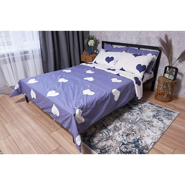 Фото - Підковдра полуторна євро Moon&Star Бязь Gold Люкс Royal Blue 160 x 220 см (MS-870000061)