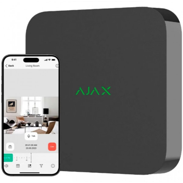 Фото - Відеореєстратор IP Ajax NVR Black (000034515)