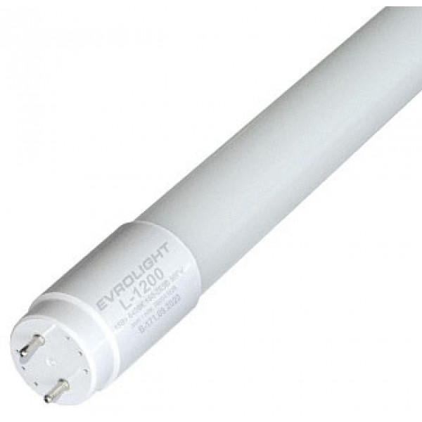 Фото - Лампочка світлодіодна EVROLIGHT L-1200 6400K 18Вт G13 T8 трубчаста LED (000041028)