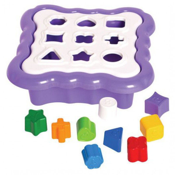 Фото - Сортер Tigres Розумні Фігурки Фіолетовий 10 ел. (39520)