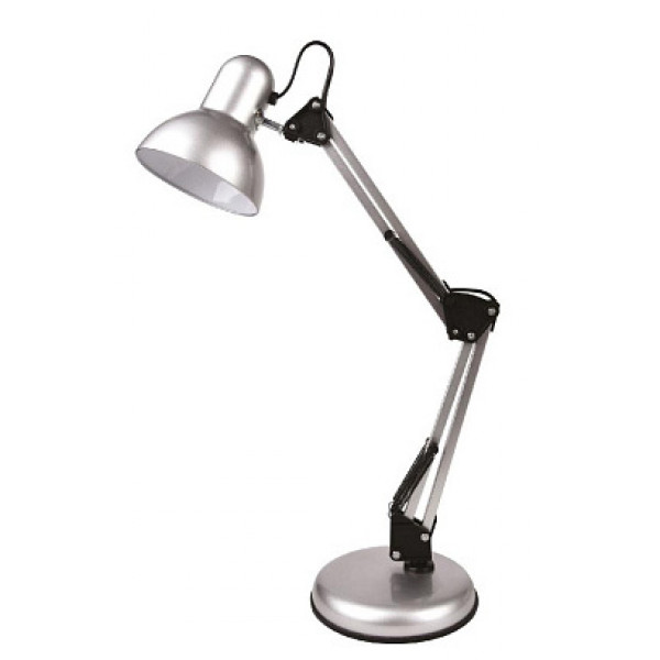 Фото - Настільна лампа Євросвітло Ridy-027 E27 срібло (000056710)