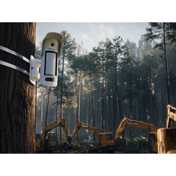 Фото - Бездротовий датчик руху Ajax CurtainCam Outdoor HighMount PhOD, Jeweller White 142717.359.WH1 (62365)