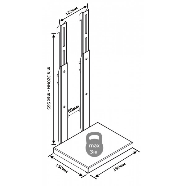 Фото - Кріплення для телевізора AVATech 13bSF