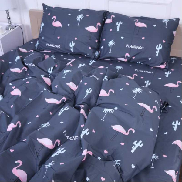 Фото - Комплект постільної білизни дитячий MirSon Сатин 22-1289 Flamingo (2200003602807)