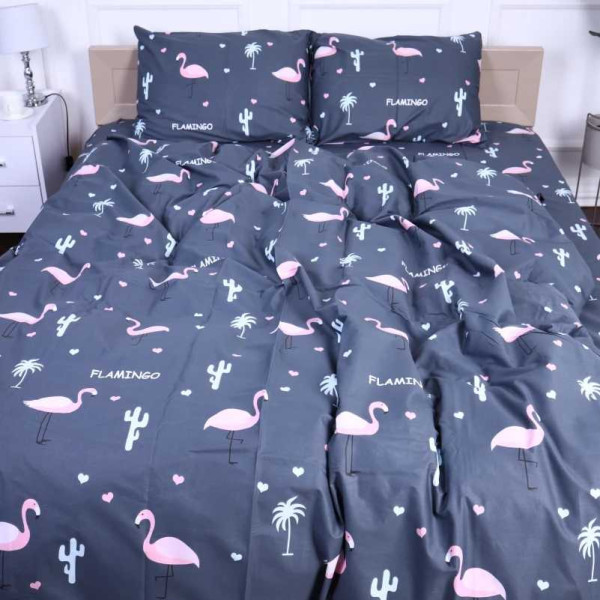Фото - Комплект постільної білизни дитячий MirSon Сатин 22-1289 Flamingo (2200003602807)