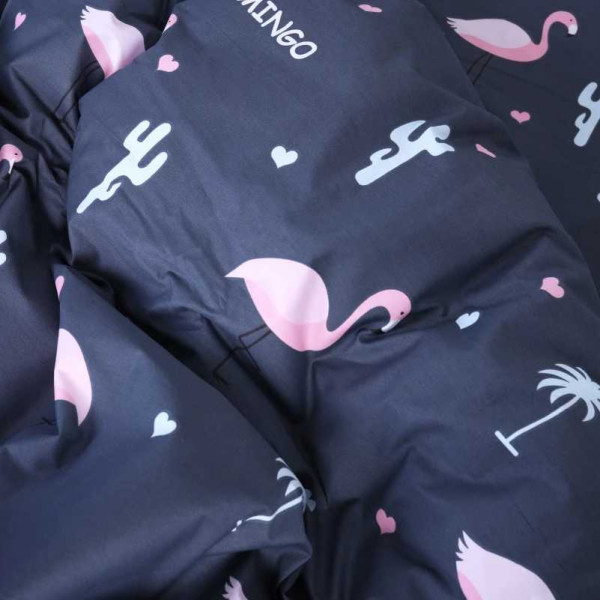 Фото - Комплект постільної білизни дитячий MirSon Сатин 22-1289 Flamingo (2200003602807)