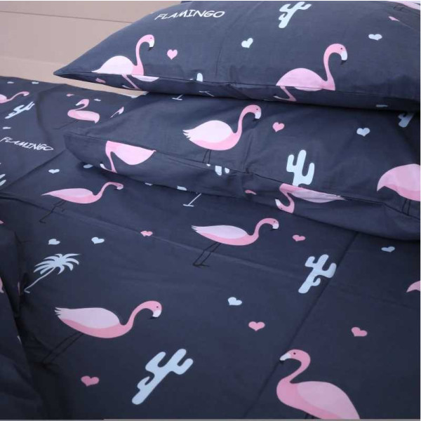 Фото - Комплект постільної білизни дитячий MirSon Сатин 22-1289 Flamingo (2200003602807)