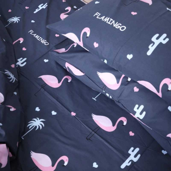 Фото - Комплект постільної білизни дитячий MirSon Сатин 22-1289 Flamingo (2200003602807)