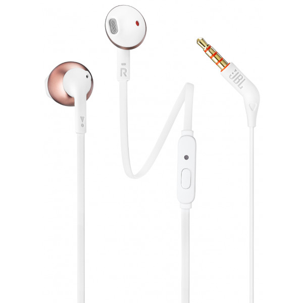 Фото - Навушники вкладиші JBL T205 Rose Gold (JBLT205RGD)