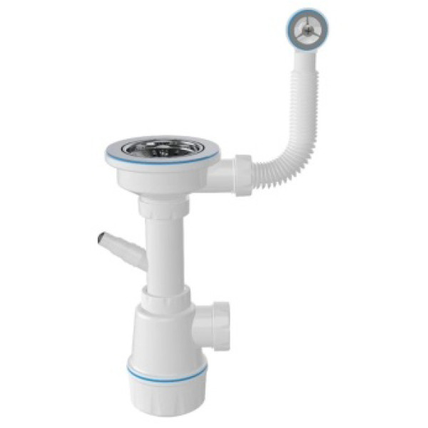 Фото - Мийка кухонна+змішувач VALESO VESTA 5852 чорна +BG76 +Сифон 1041