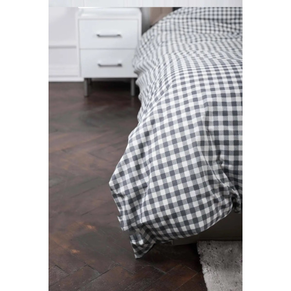 Фото - Підковдра двоспальна Moon&Star Ranforce Elite Gray Square 175x210 см (MS-870000417)
