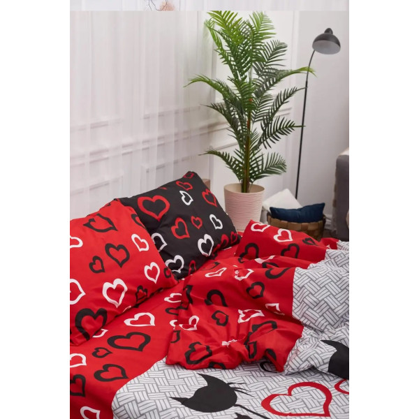 Фото - Пододеяльник двуспальный Moon&Star Бязь Gold Люкс Love Cats 175x210 см (MS-870000577)