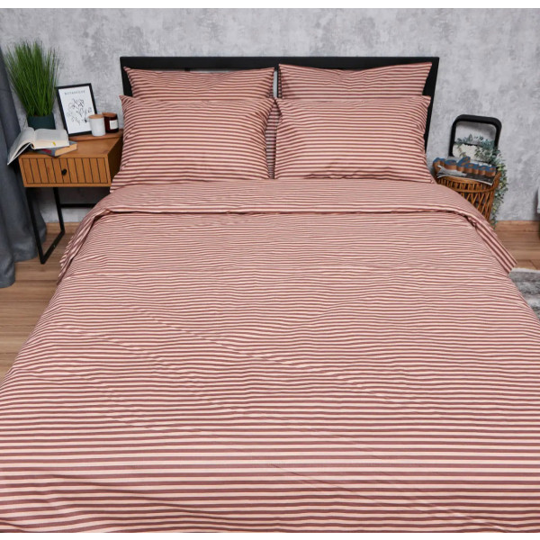 Фото - Підковдра полуторна євро Moon&Star Бязь Gold Люкс Autumn Stripes 160 x 220 см (MS-870000591)