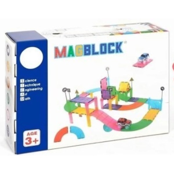 Фото - Магнитный конструктор Smart Baby Kids Car Race Track Educational Toys GM-MRCS123 65 деталей (001012831095)