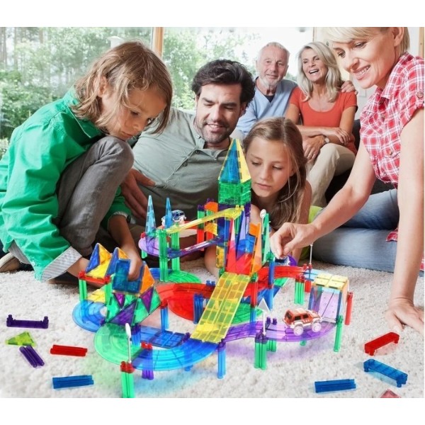 Фото - Магнитный конструктор Smart Baby Kids Car Race Track Educational Toys GM-MRCS123 65 деталей (001012831095)