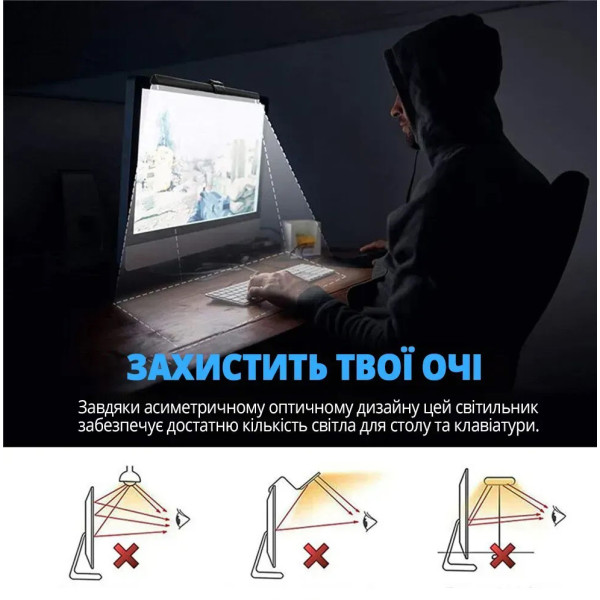 Фото - Лампа для монітора INSPIRE Ball 5W 3000-6000K USB (GU-2)