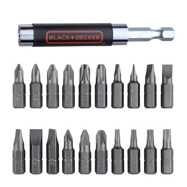 Фото - Біта для викрутки Black&Decker Phillips, Pozidriv, Torx 21 шт. (A7074)