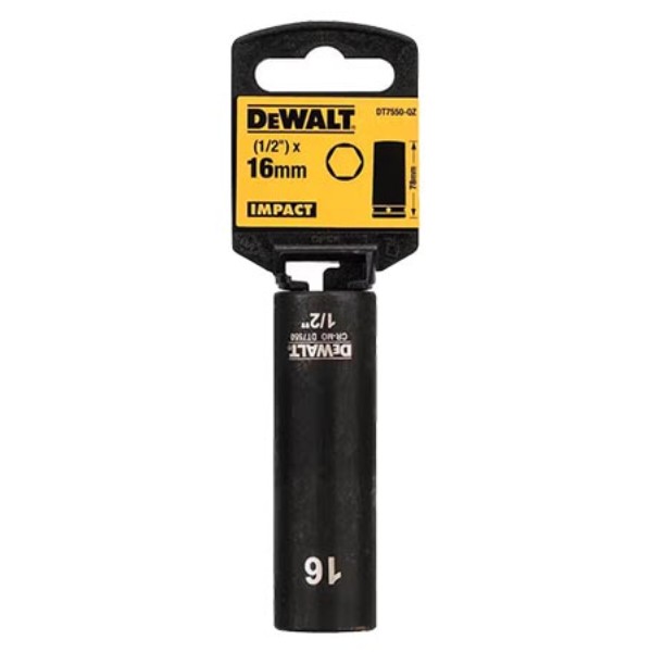 Фото - Торцевая головка DeWALT IMPACT 1/2 х 16 мм (DT7550) Фото - Торцевая головка DeWALT IMPACT 1/2 х 16 мм (DT7550)