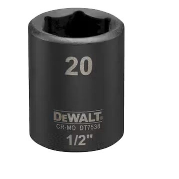 Фото - Торцева голівка DeWALT IMPACT 1/2 х 20 мм (DT7538)