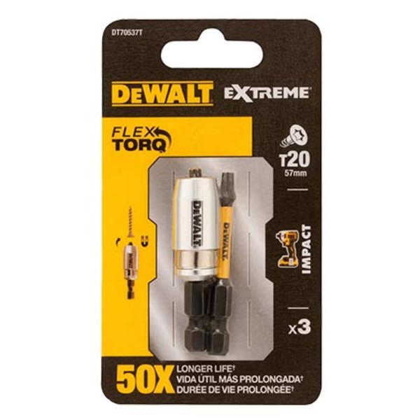Фото - Біта для викрутки DeWALT IMPACT TORSION 2 шт. (DT70537T)