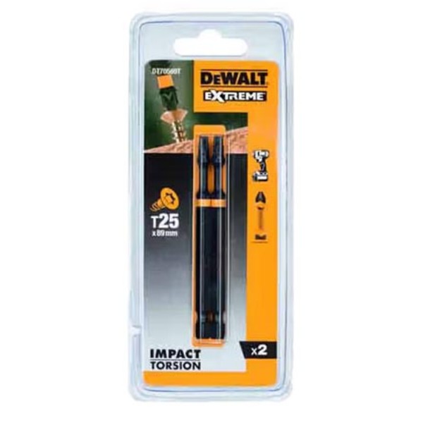 Фото - Біта для викрутки DeWALT IMPACT TORSION 2 шт. (DT70569T)