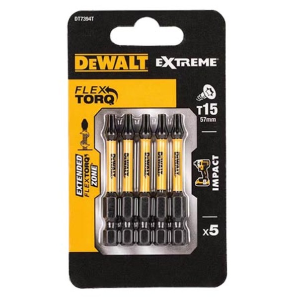 Фото - Біта для викрутки DeWALT IMPACT TORSION 5 шт. (DT7394T)